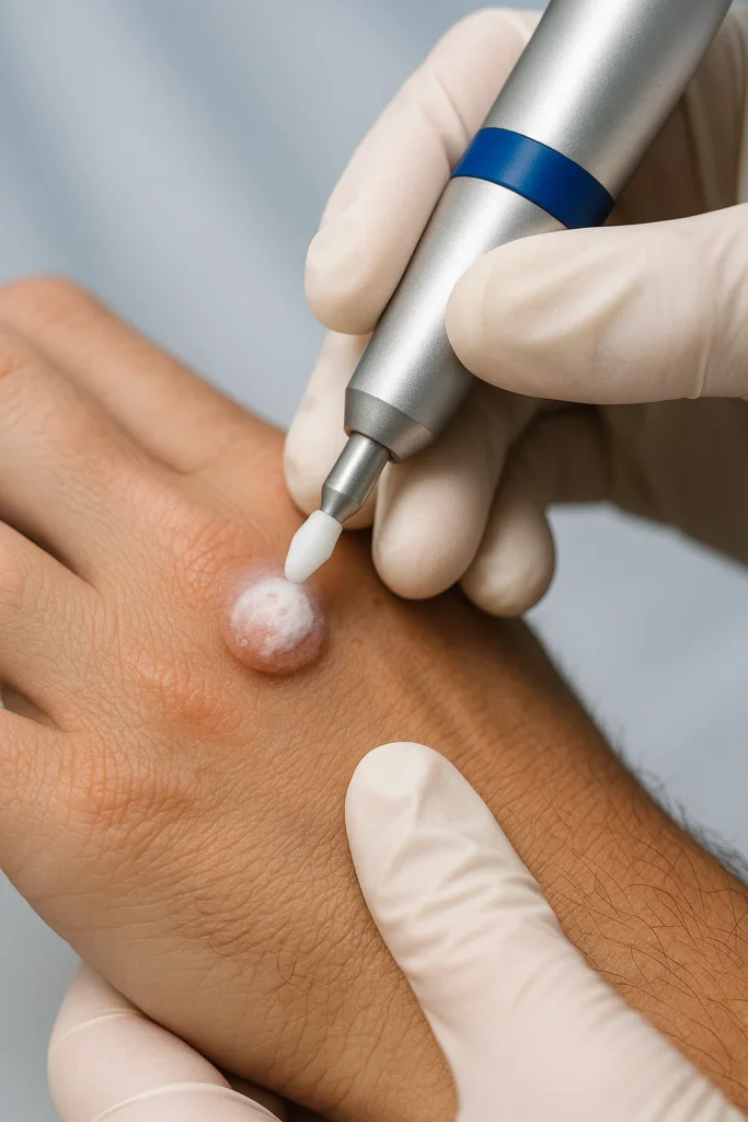 example of wart removal Smethwick using cryopen