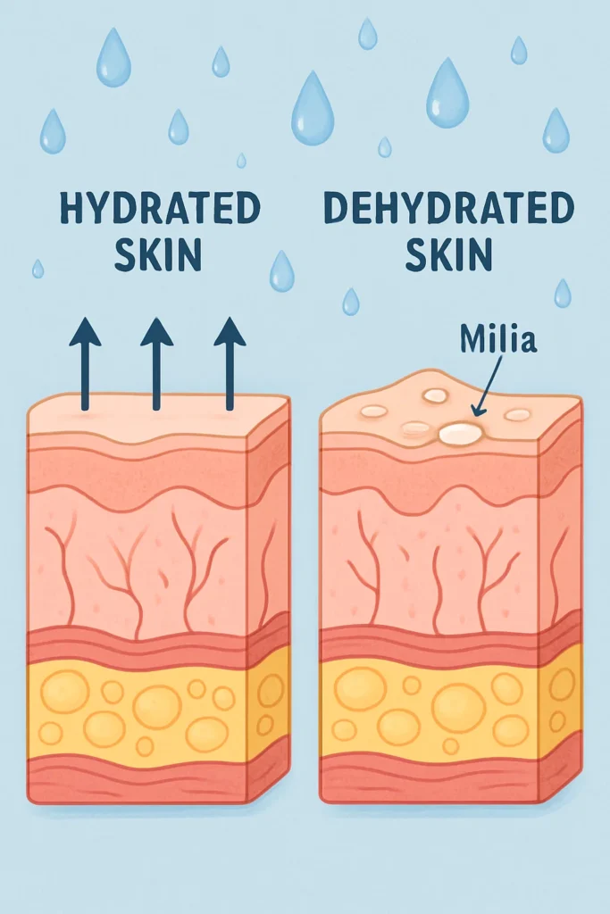 The importance of hydration and milia production Smethwick