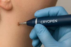 Person receiving skin tag removal Smethwick